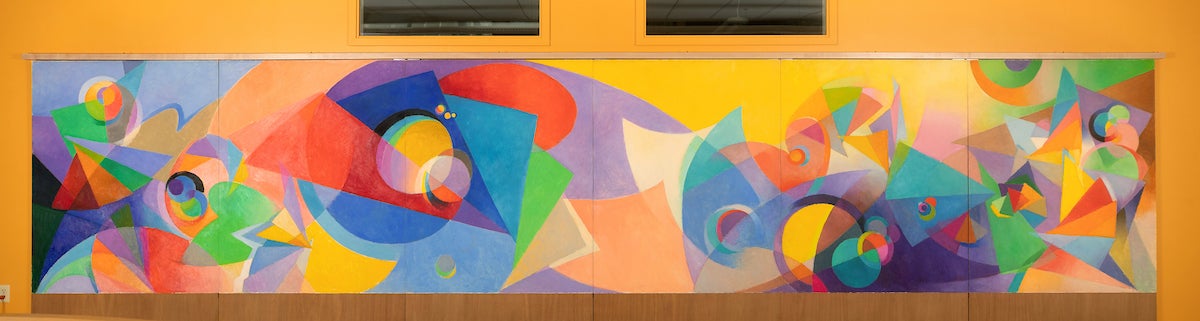 Pioneering Artist S Mural On Display At Rivera Library Inside UCR   2021 12 21 Macdonald Wright 020.JPG